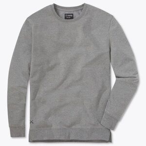Men’s Hyperloop Pullover Split-Hem Sweatshirt Grey